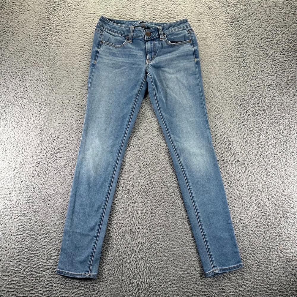 American Eagle Outfitters Jeans Womens 6 Blue Cotton Denim Jegging Faded Stretch